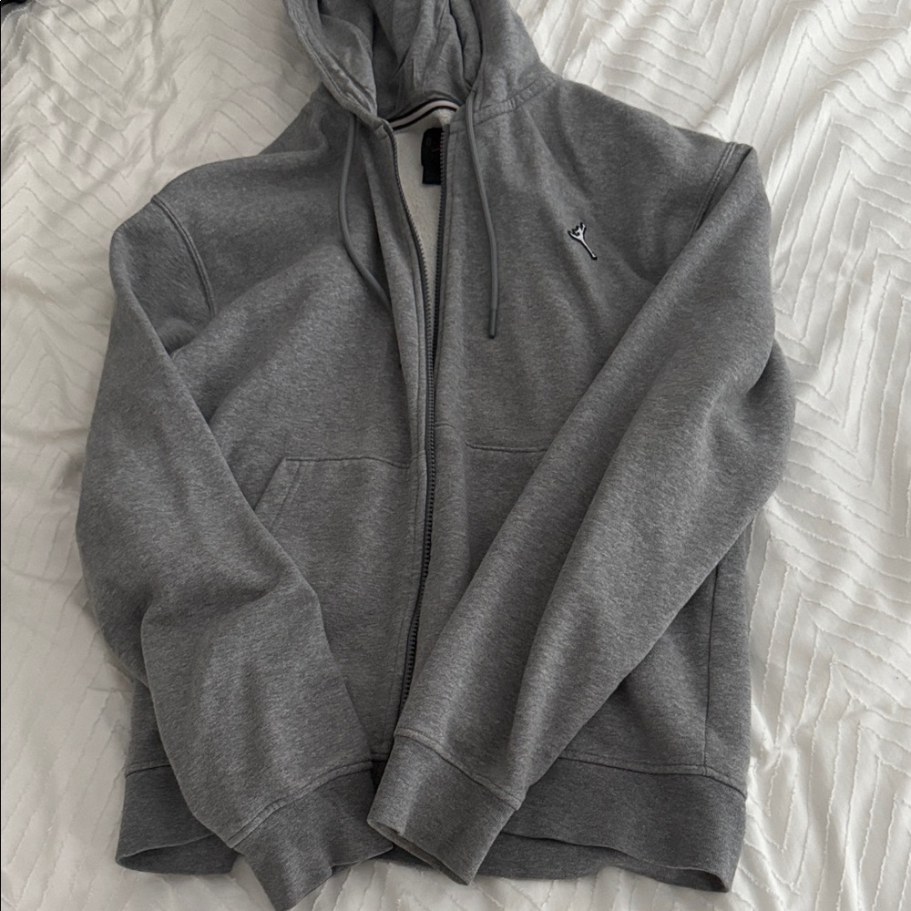 Jordan Gray Zip-Up Men's Sweater